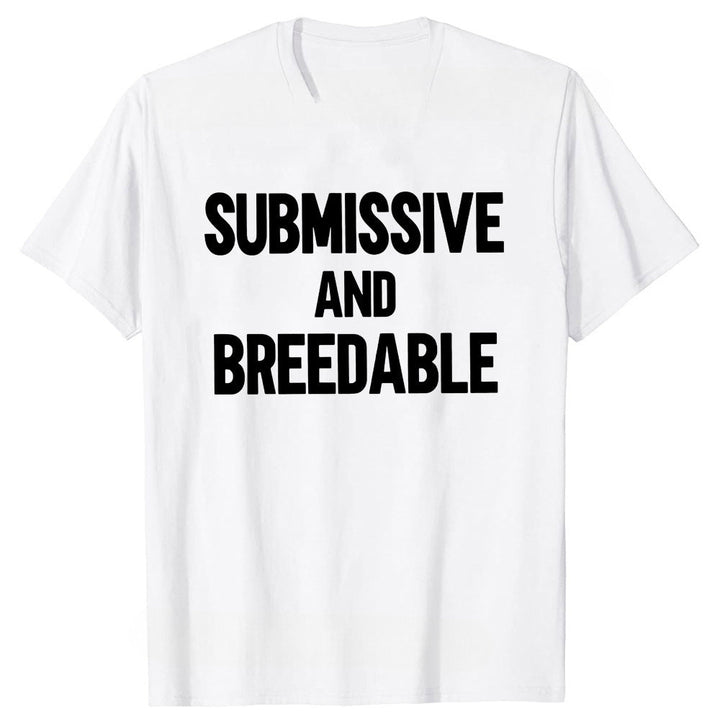 Obedient And Reproducible T-shirt Funny Humor Pure Cotton Neutral