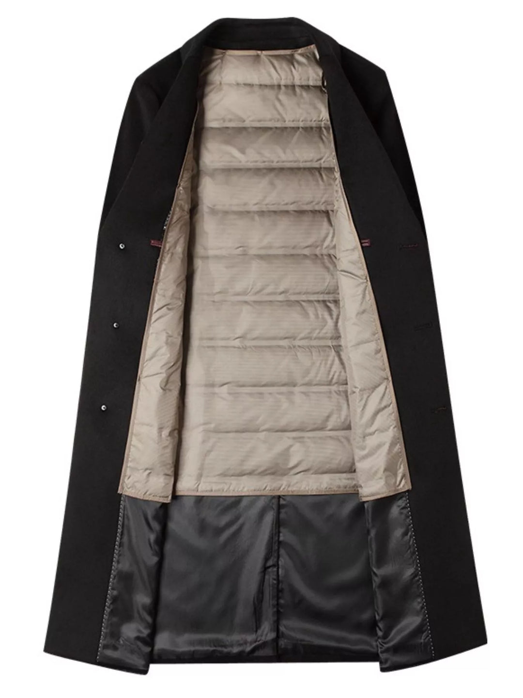 Men's Classic Button Up Overcoat