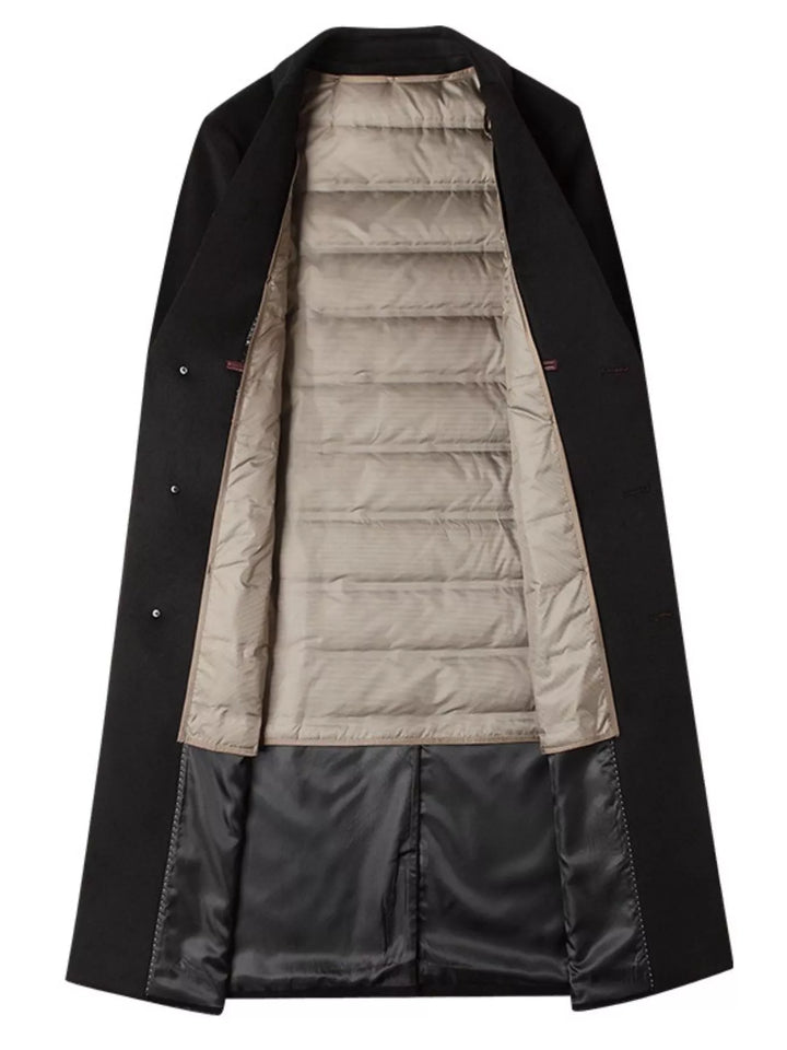 Men's Classic Button Up Overcoat