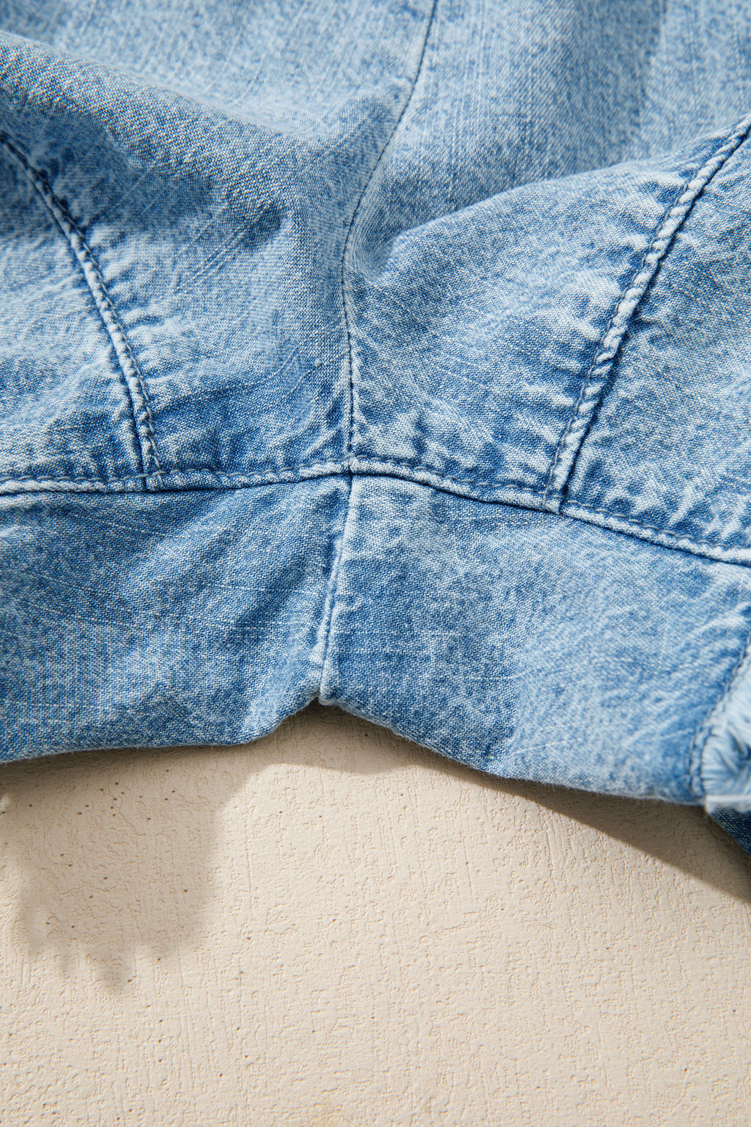 Myosotis Frayed Edge Casual Denim Shorts