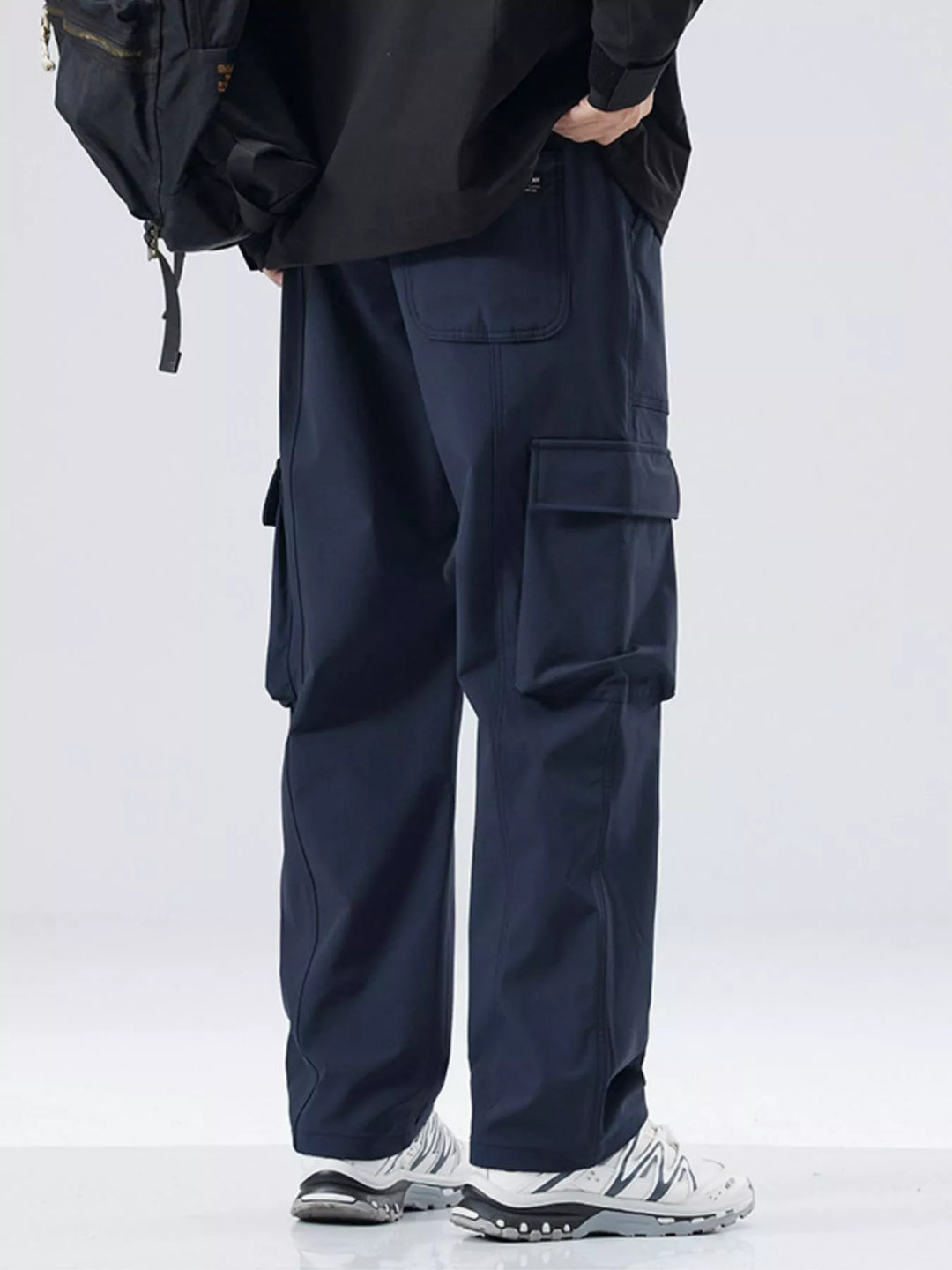 Men's Full Size Drawstring Wide Leg Pants Plus Size