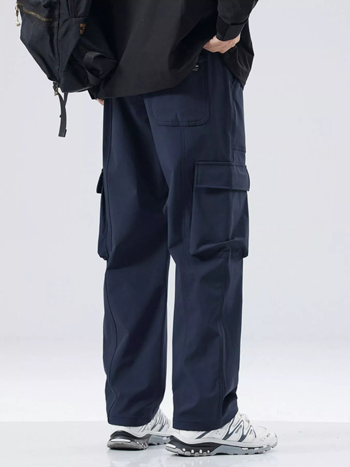 Men's Full Size Drawstring Wide Leg Pants Plus Size