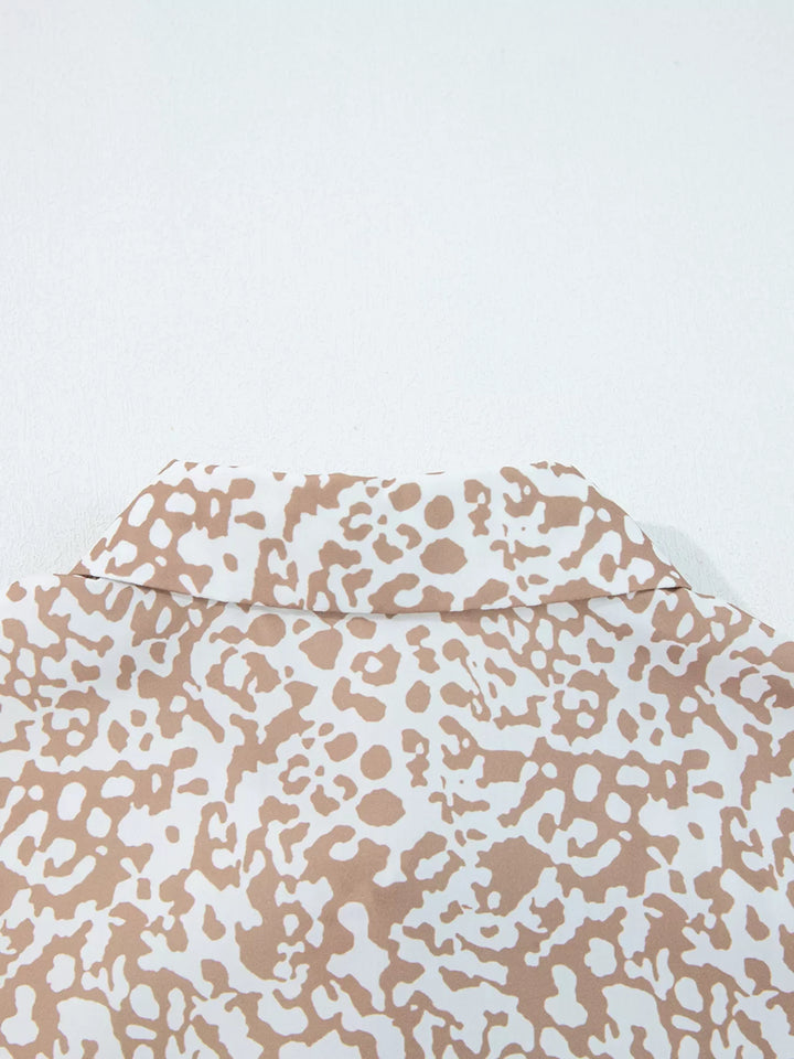 Leopard Striped Western Casual Shirt