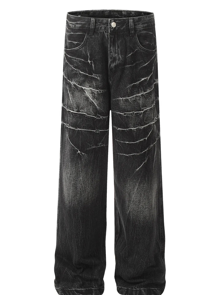Men's Loose Fit Vintage Wash Jeans
