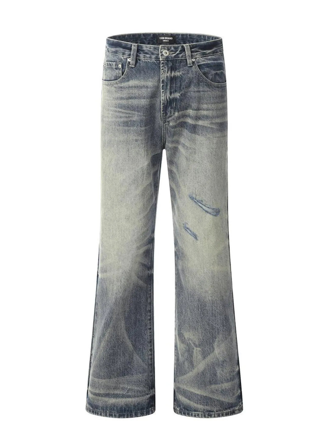 Men's Distressed Flare Jeans