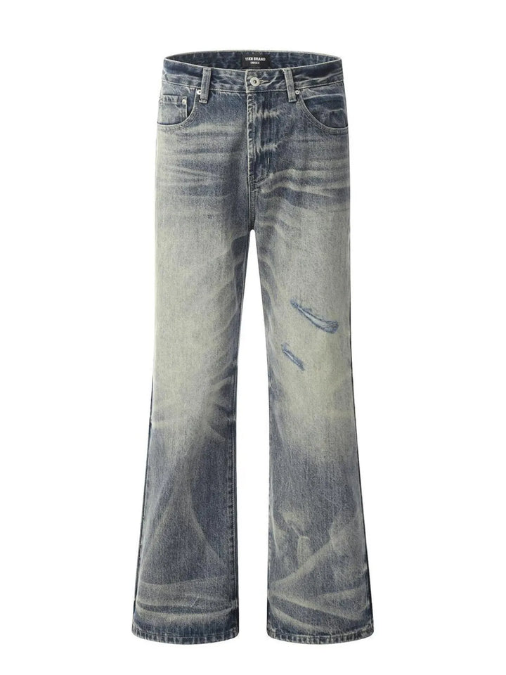 Men's Distressed Flare Jeans