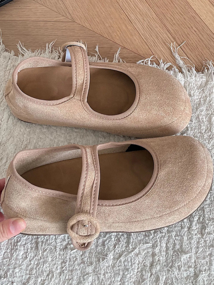 Round Toe Flat Slip-Ons