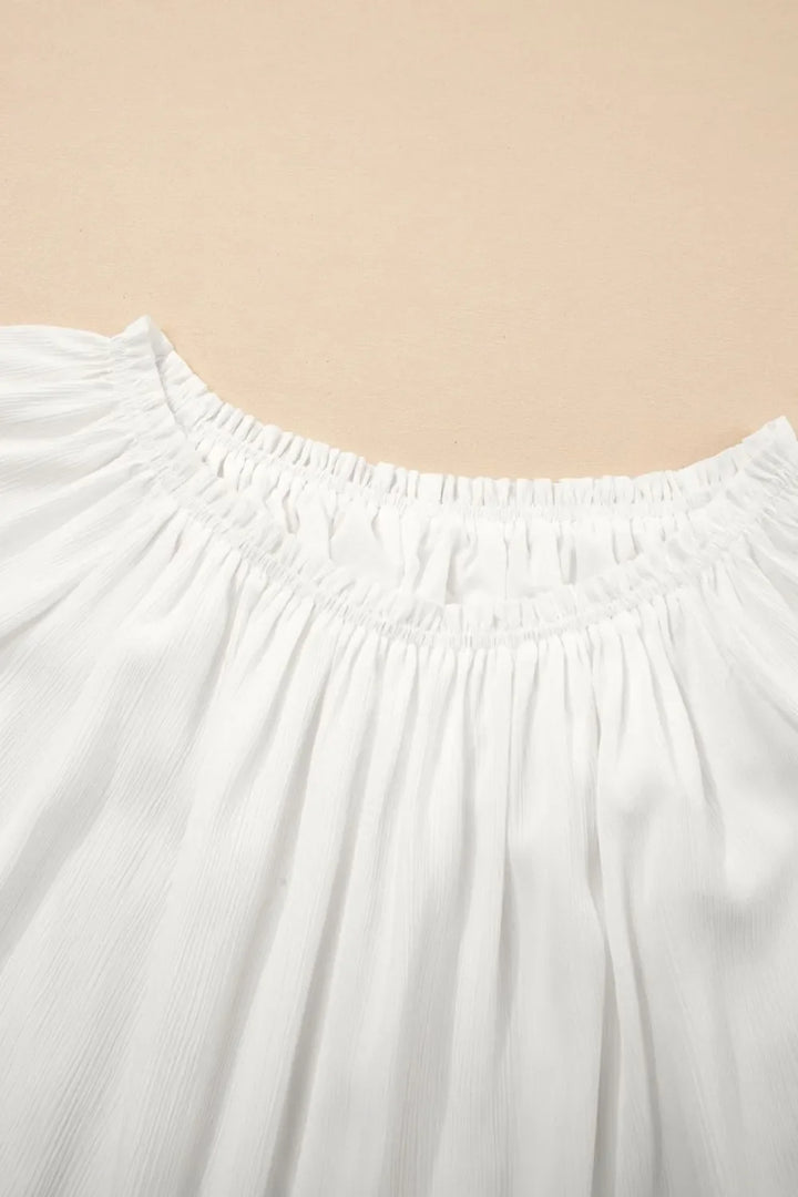 Lace Detail Off-Shoulder Blouse