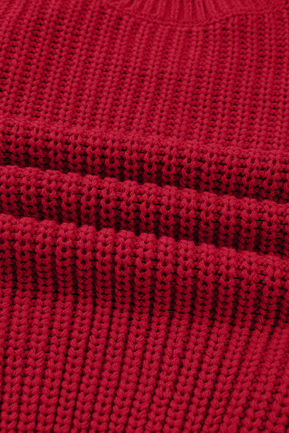 Fiery Red Plaid Lace up Detail Christmas Holiday Puff Short Sleeve Sweater