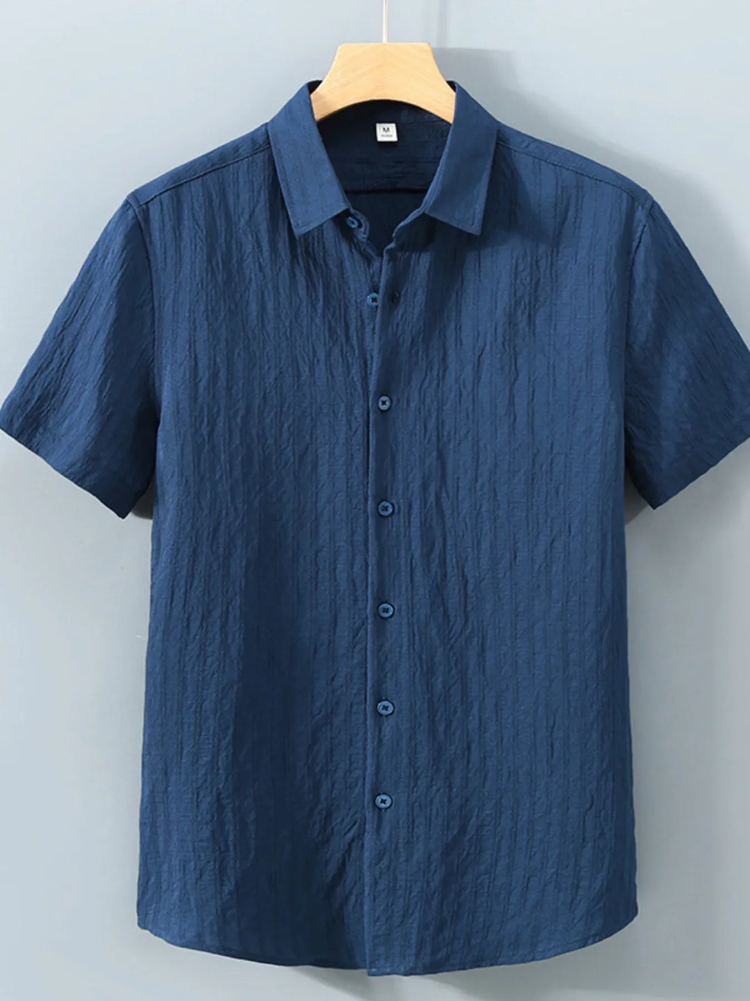 Men's Plus Size Button Up Short Sleeve Shirt