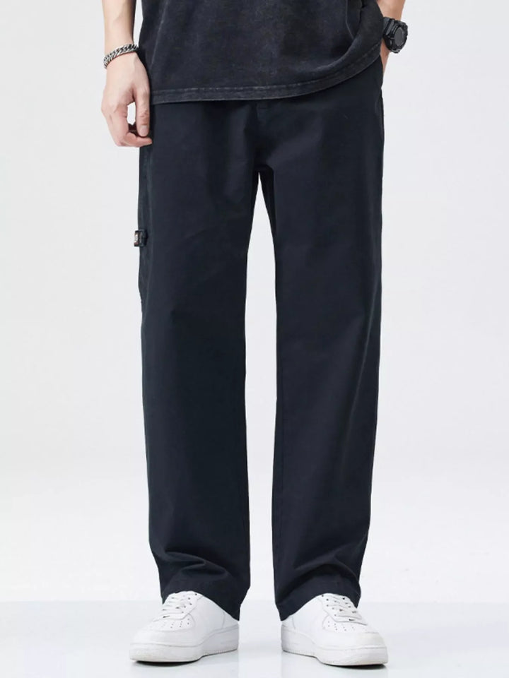 Men's Full Size Casual Loose Fit Straight Leg Pants Plus Size