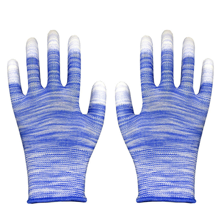 Labor Protection Colored Nylon PU-coated Safety Gloves