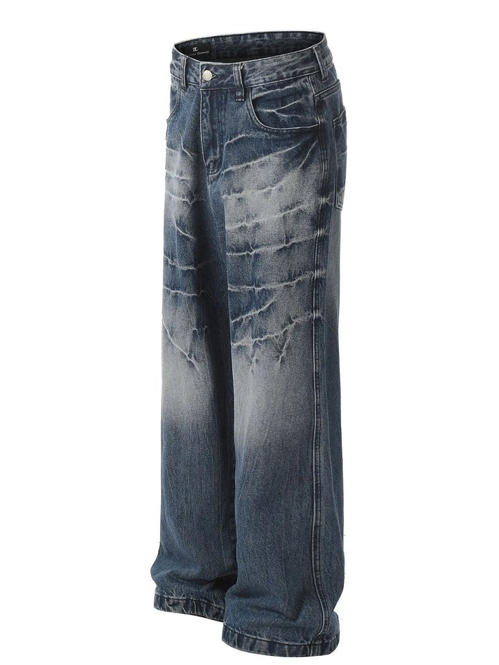 Men's Loose Fit Vintage Wash Jeans