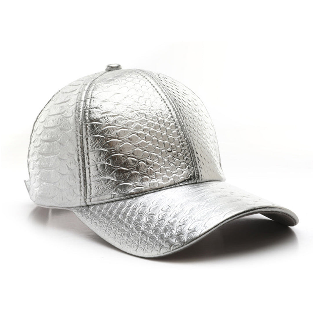 Monochromatic Light Board PU Leather Adjustable Trend Casual Baseball Cap Suitable For Outdoor Sports And Travel