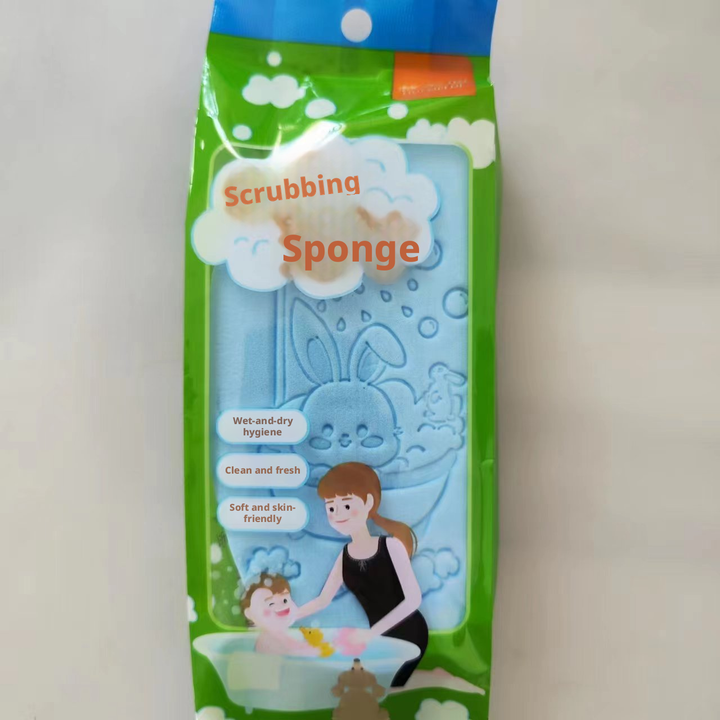 Bath sponge-pink-14 * 7 *2.8cm-1 piece