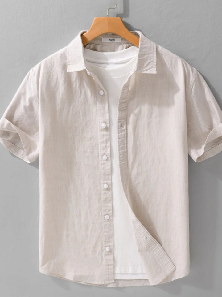 Men's Plus Size Button Up Short Sleeve Shirt