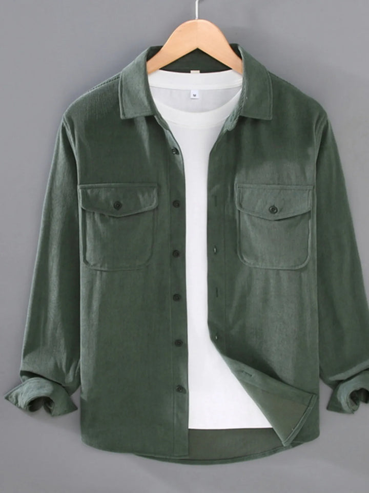 Men's Plus Size Button Down Collared Neck Shirt