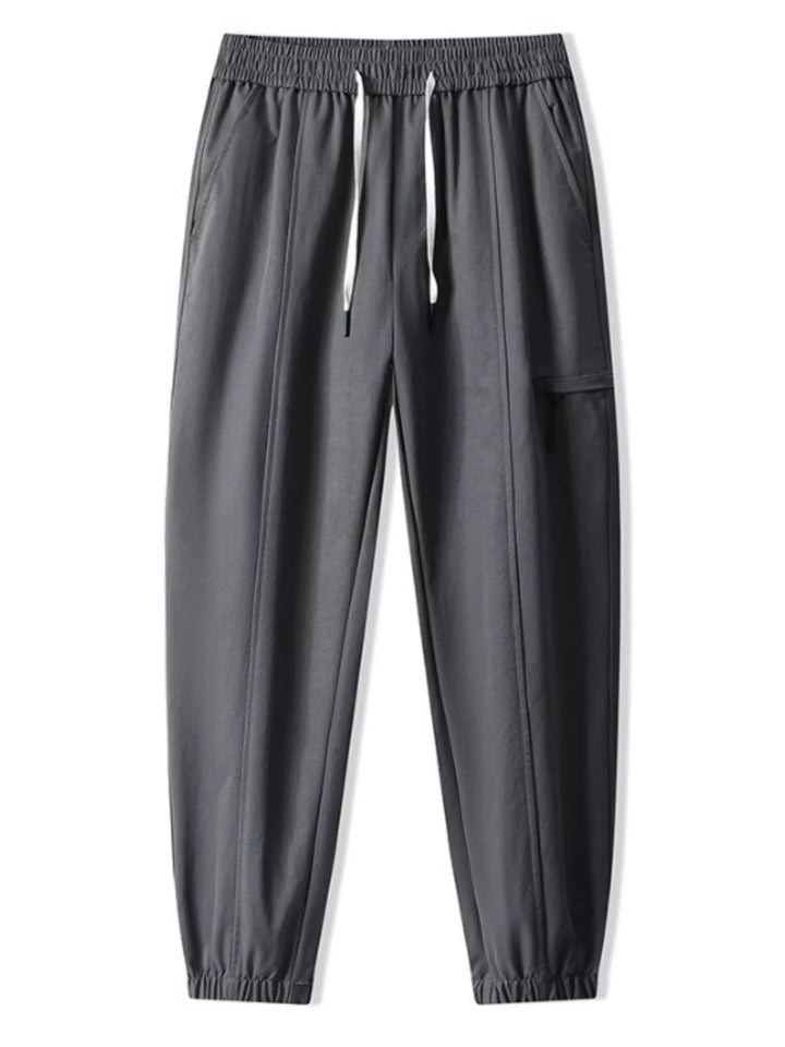 Men's Plus Size Drawstring Wide Leg Joggers