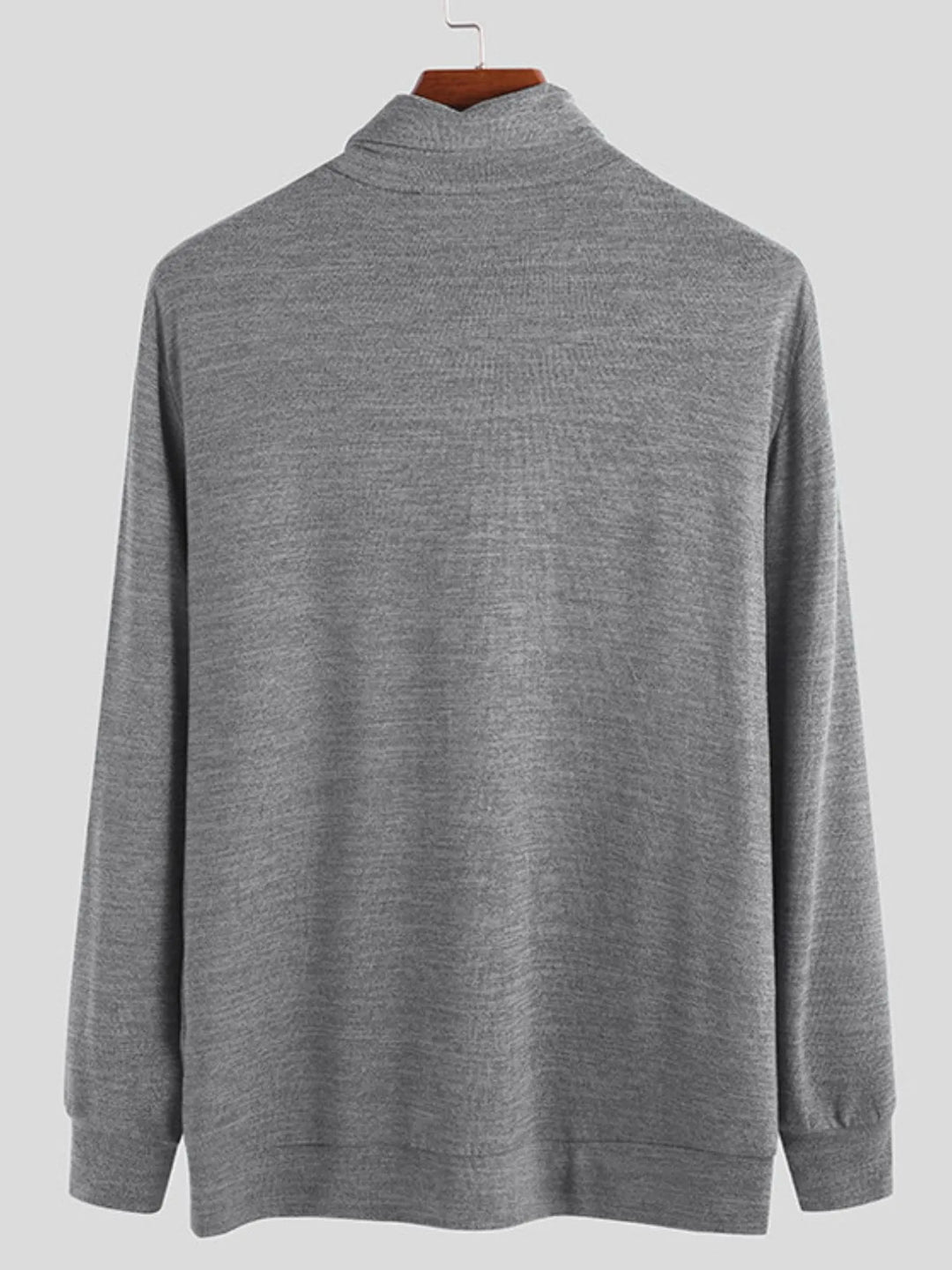 Men's Full Size Turtleneck Long Sleeve Top Plus Size