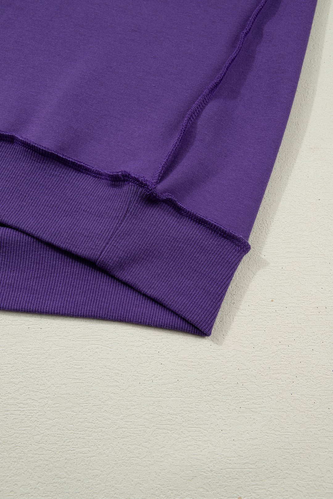 Tillandsia Purple Oversize Drop Shoulder Reversible Mock Neck Sweatshirt