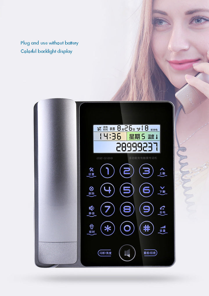 Creative Fashion Touch Screen Fixed Telephone Landline