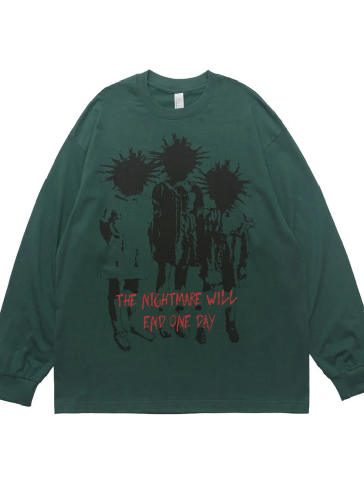 Men's Plus Size Graphic Long Sleeve T-Shirt