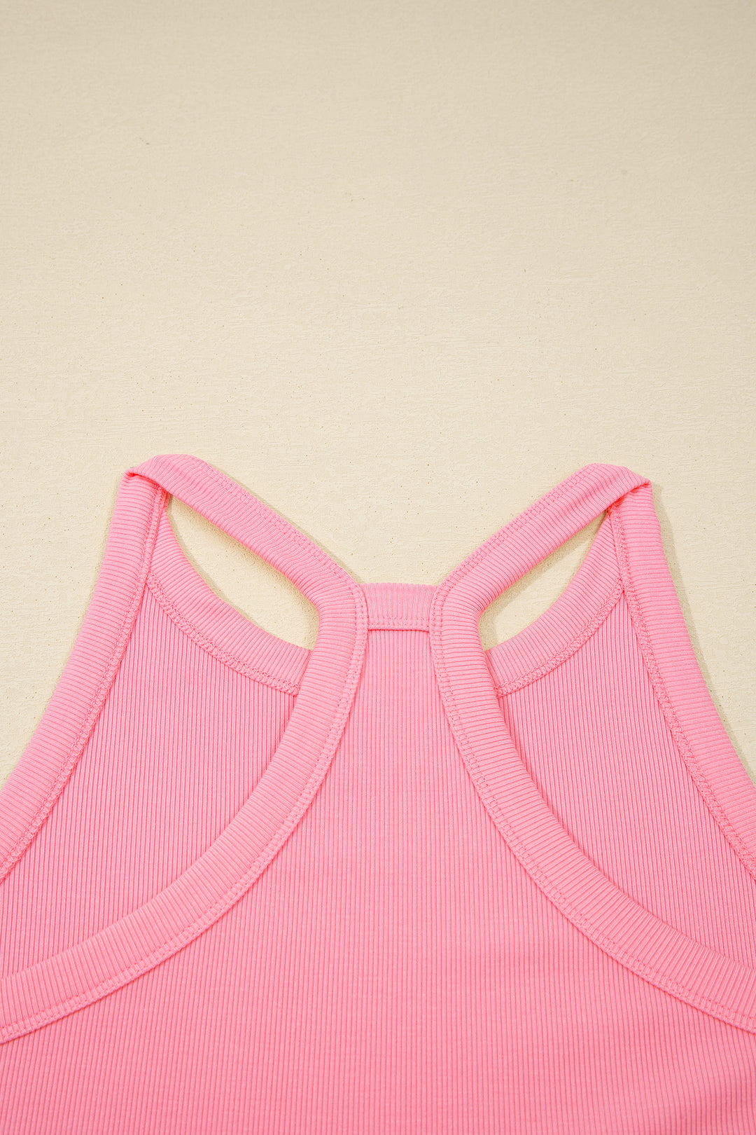 Sachet Pink Slim Tank Top Elastic Waist Mini Skort 2pcs Outfit