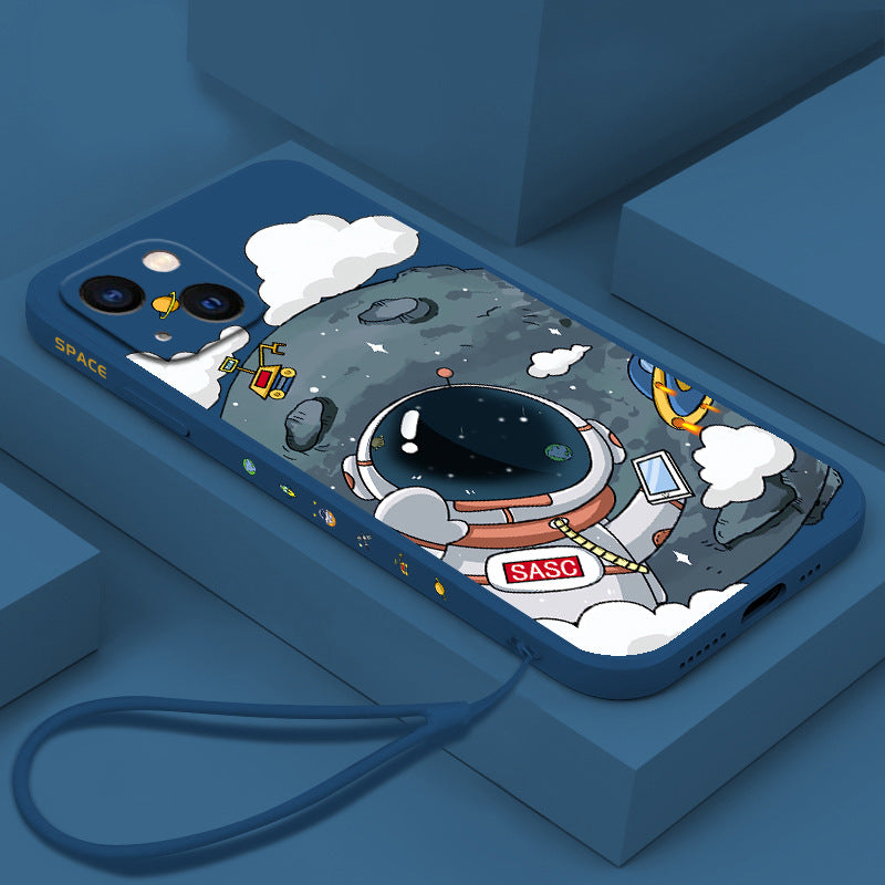 Rubik's Cube TPU Phone Case Side Astronaut