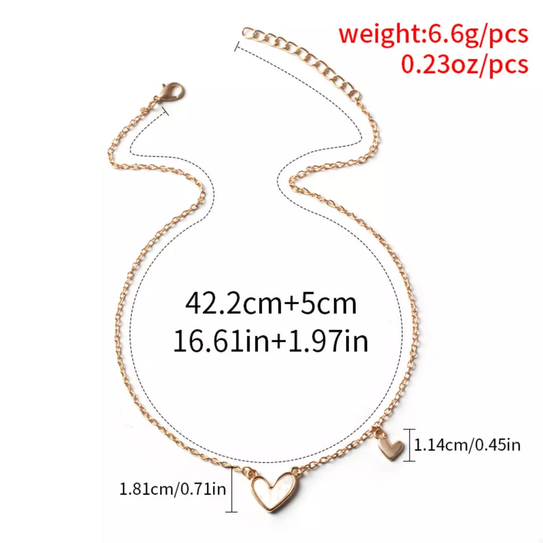Alloy Heart Pendant Necklace