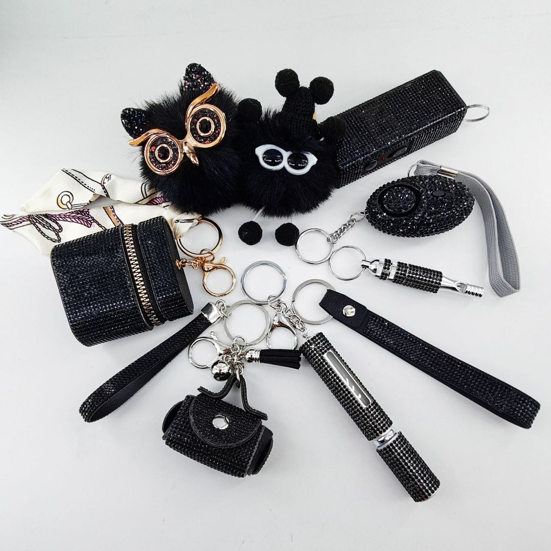 9-Piece Multi-Functional Keychain For Self-Defense