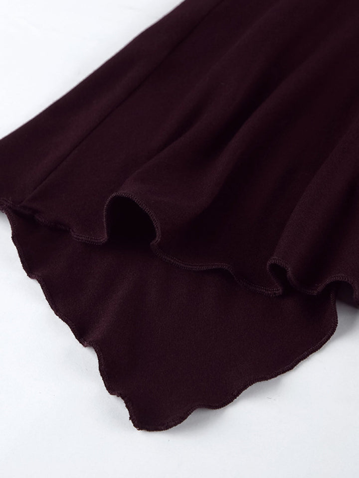 Halter Neck Asymmetrical Hem Cami