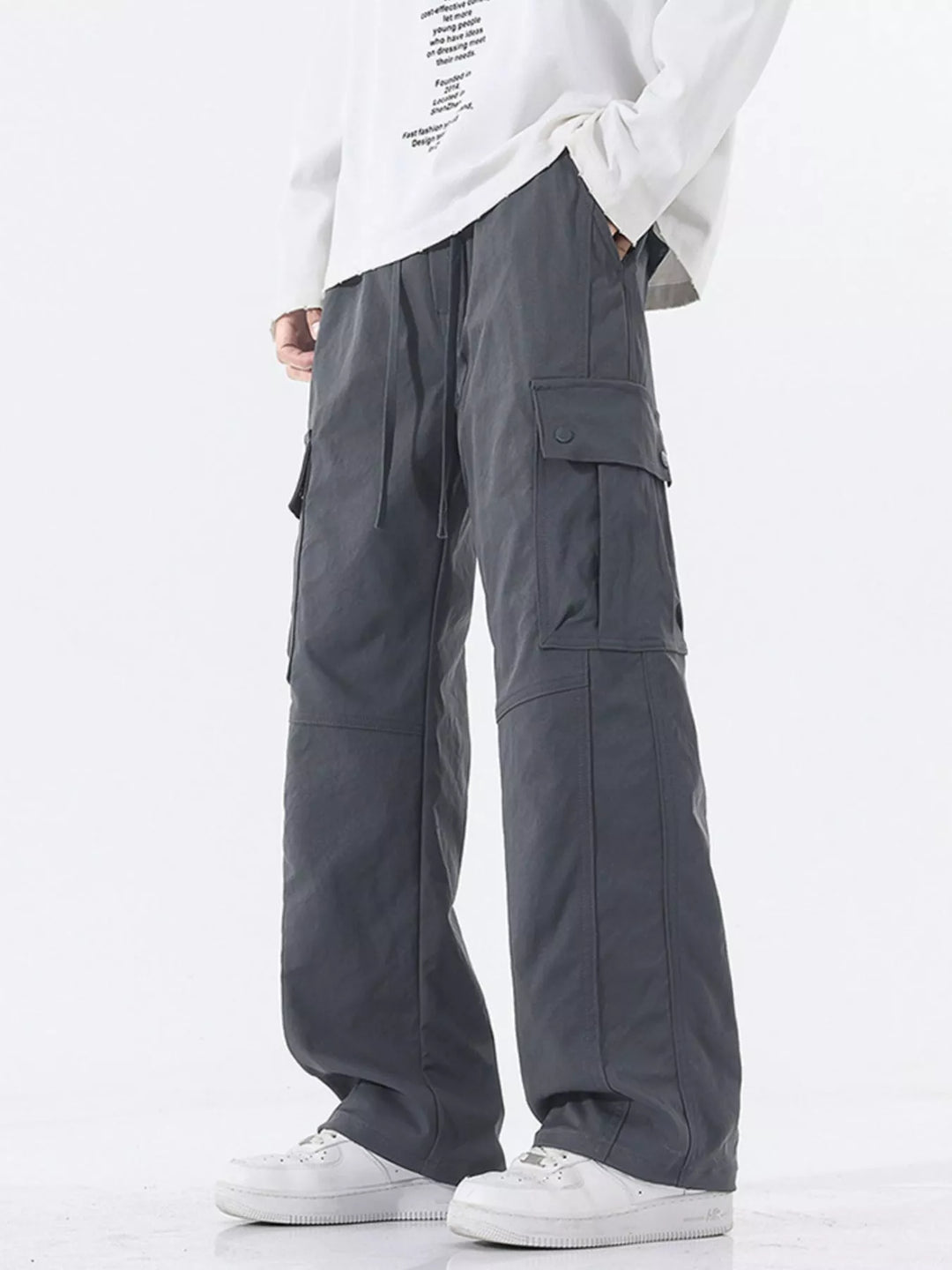 Men's Full Size Loose Fit Cargo Pants Plus Size