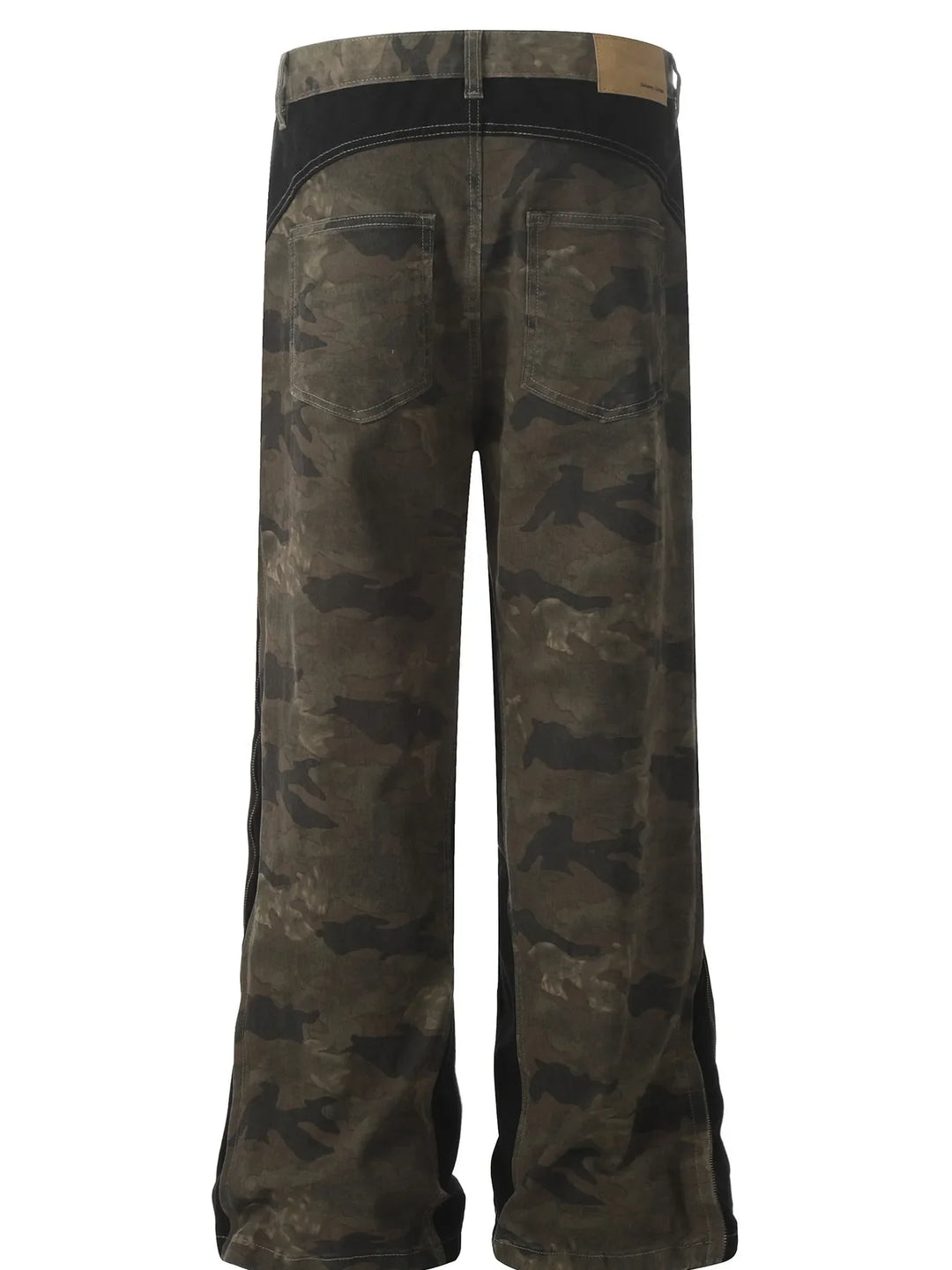 Men's Camo Wide Leg Denim Jeans