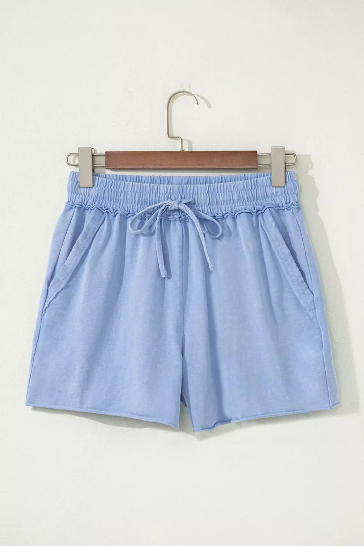 Drawstring Shorts with Pockets