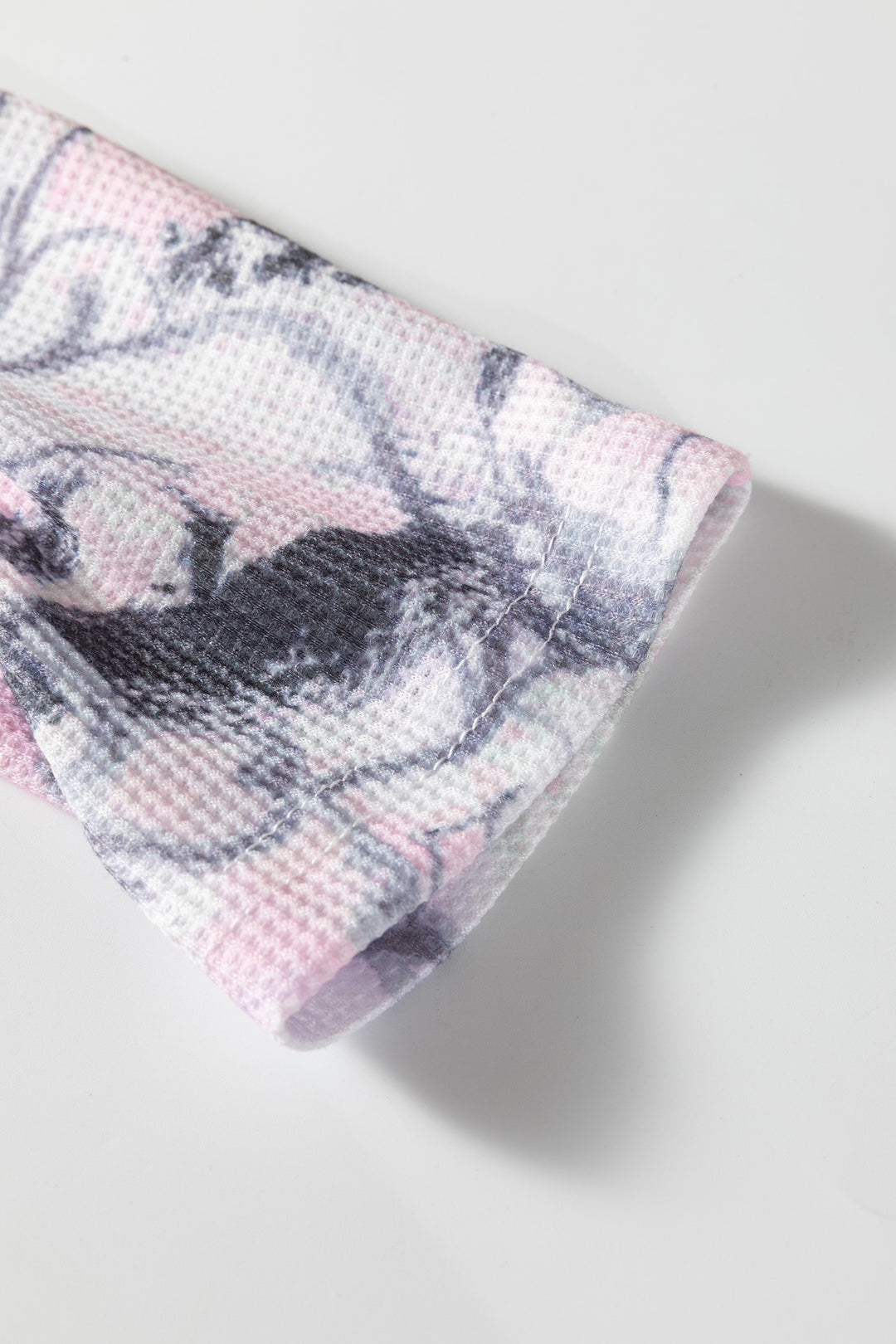 Pink Camo Henley Top and Short Set