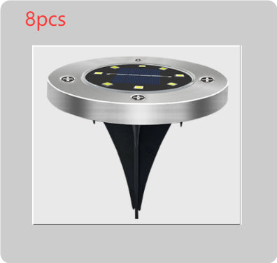 8LED Waterproof Solar Powered Garden Lights