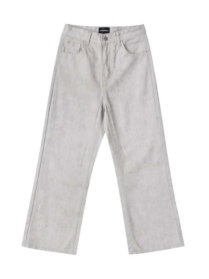 Men's Full Size Washed Wide Leg Pants Plus Size
