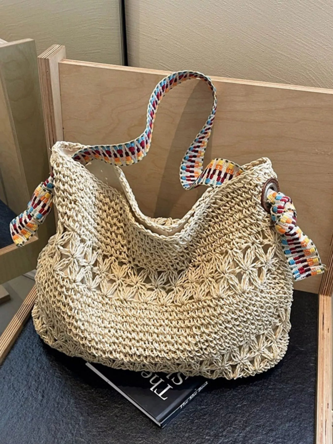 Woven Straw Shoulder Bag
