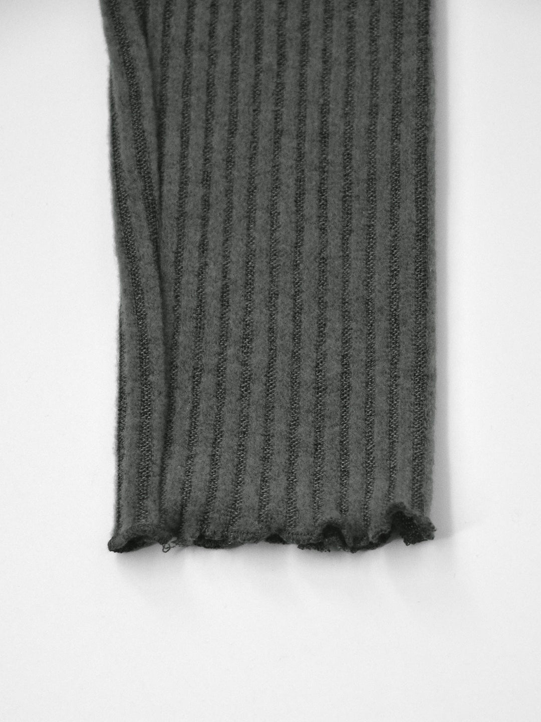 Asymmetrical One-Shoulder Ribbed Knit Top