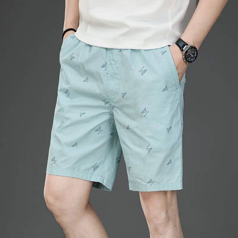 Men's Plus Size Casual Printed Shorts