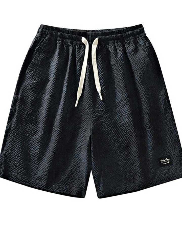 Men's Plus Size Drawstring Shorts with Pockets