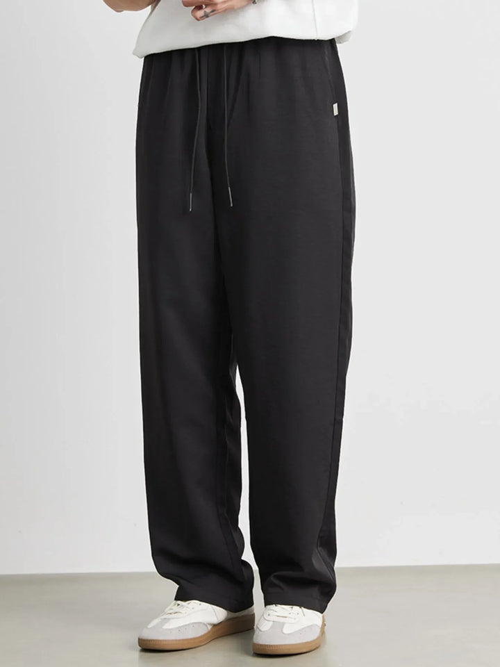 Men's Casual Drawstring Wide Leg Pants