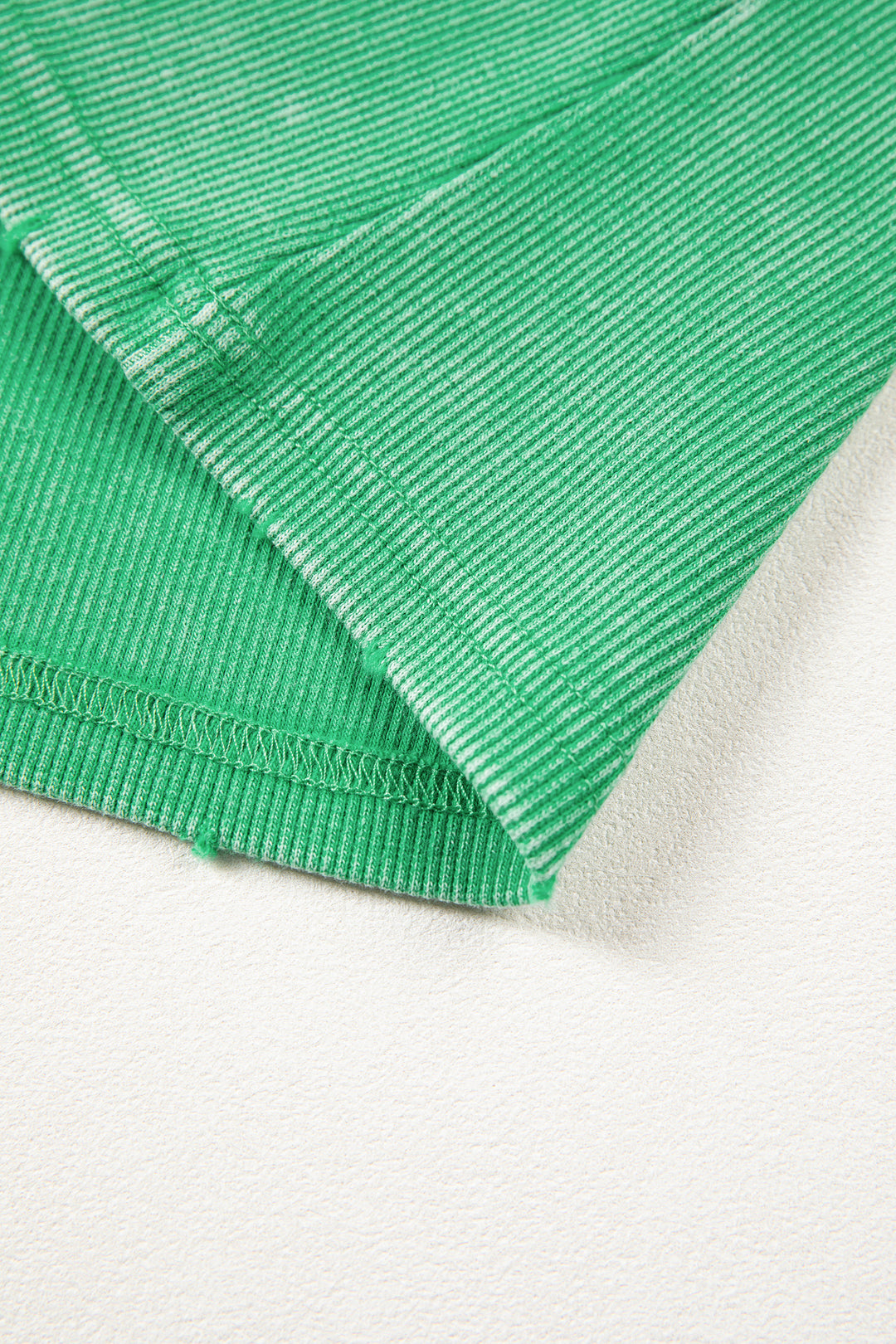 Bright Green Vintage Distressed Ribbed Mineral Wash Tank Top