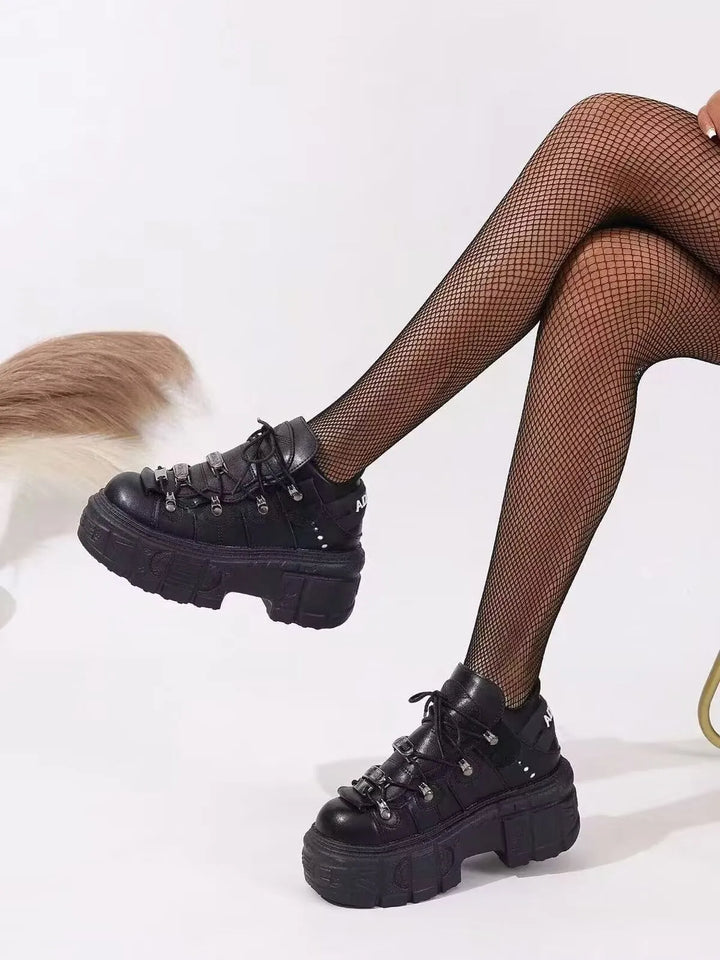 Lace Up Platform Sneakers