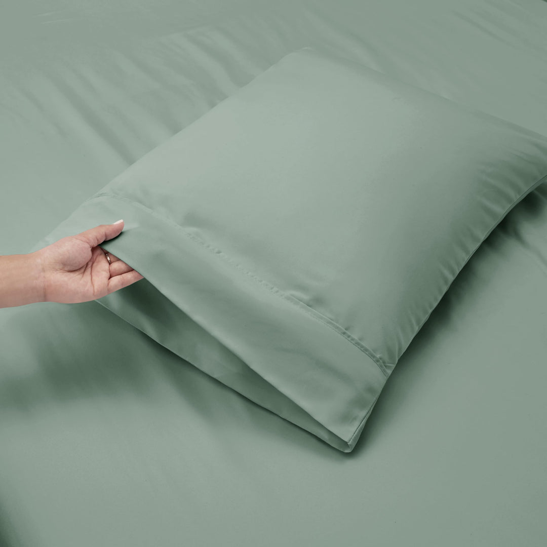 King Size Deep Pocket Sheet Set 6 Piece - Extra Deep Fitted Sheets 18-24 Inch Microfiber Linen