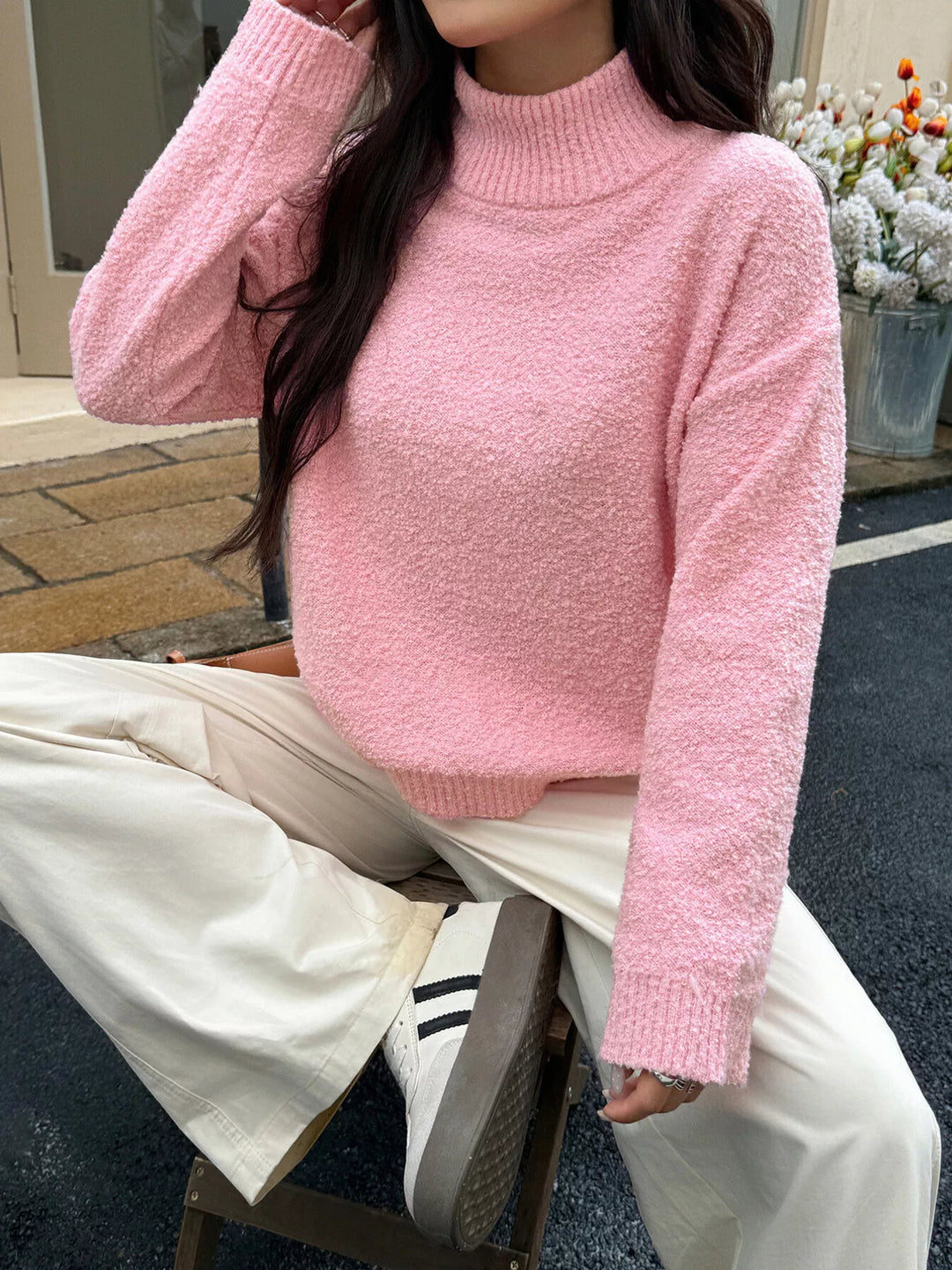 Turtleneck Long Sleeve Sweater