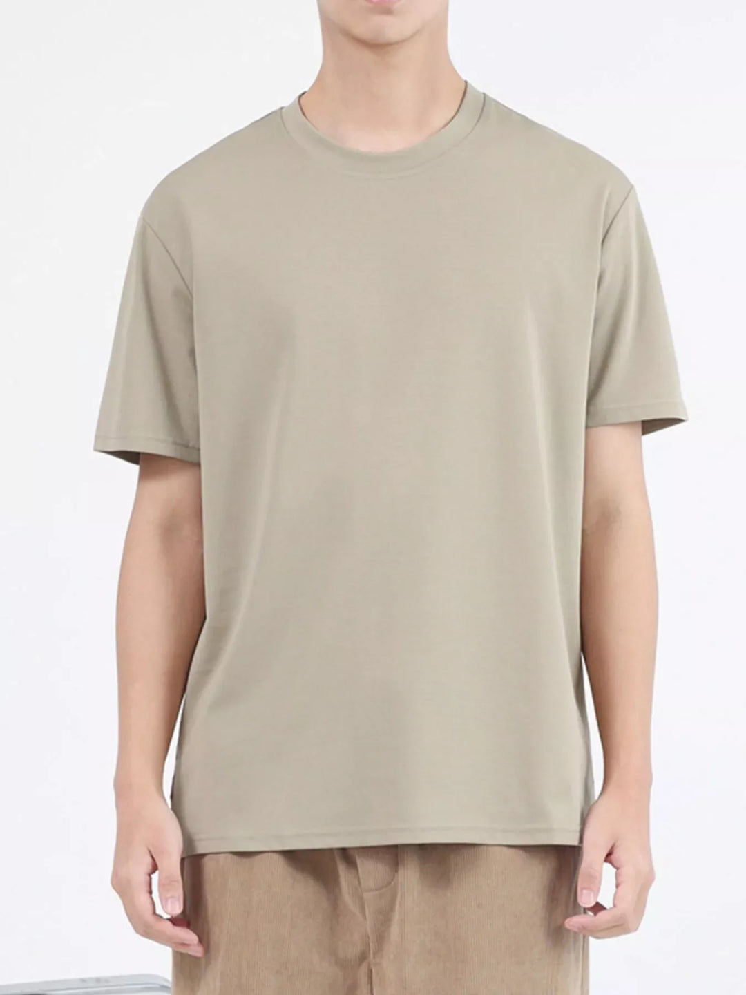 Men's Plus Size Classic Crew Neck T-Shirt