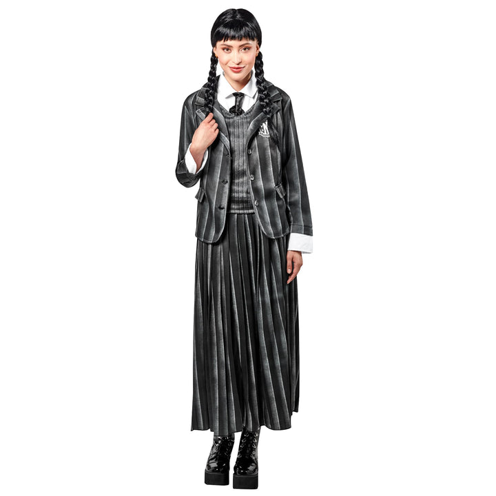 Wednesday Nevermore Academy Uniform Costume Women - Gothic School Halloween Outfit