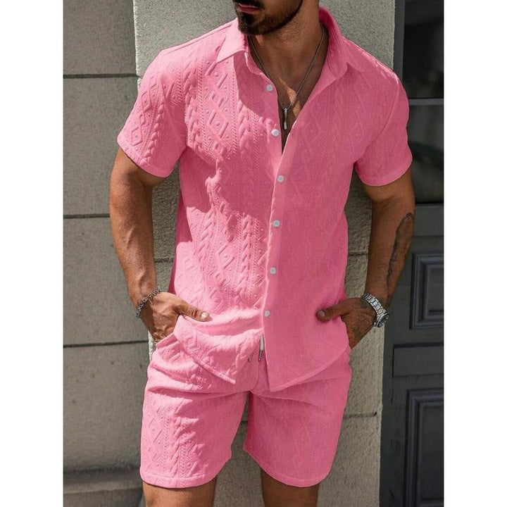 Fashionable Mens Casual Shirt Set