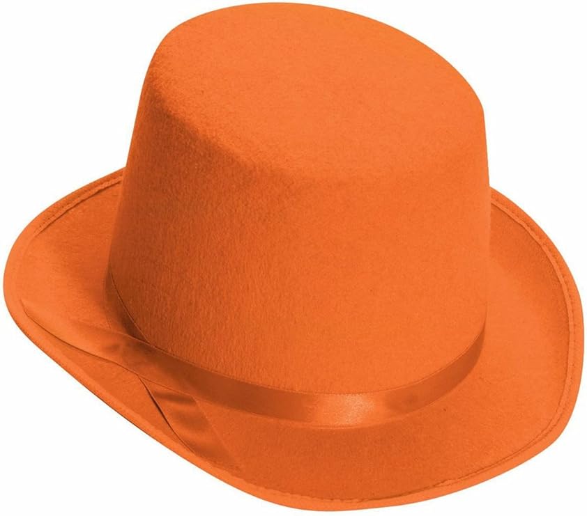 Deluxe Orange Top Hat Dumb and Dumber Adult Costume Hat